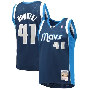 Exquisite Dirk Nowitzki Dallas Mavericks 2011/12 Hardwood Classics Swingman Jersey   Navy for ultimate sports enthusiasts