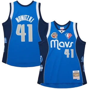 Fantastic Dirk Nowitzki Dallas Mavericks Unisex Hall of Fame Class of 2023 Throwback Swingman Jersey   Blue a must - have for collectors
