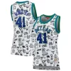 Charming Dirk Nowitzki Dallas Mavericks Women's 1998 Doodle Swingman Jersey   White to stand out at the arena