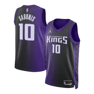 Magnificent Domantas Sabonis Sacramento Kings Jordan Brand Unisex Swingman Jersey   Statement Edition   Purple for ultimate sports enthusiasts