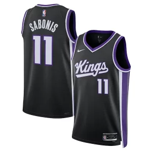 Superb Domantas Sabonis Sacramento Kings Nike Unisex Swingman Player Jersey   Icon Edition   Black for passionate basketball fans