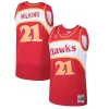 Magnificent Dominique Wilkins Atlanta Hawks 1986/87 Hardwood Classics Swingman Jersey   Red a must - have for collectors
