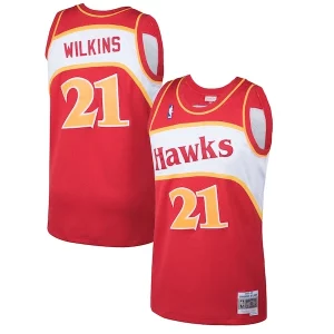 Magnificent Dominique Wilkins Atlanta Hawks 1986/87 Hardwood Classics Swingman Jersey   Red a must - have for collectors