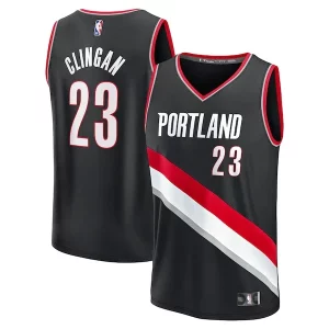Exquisite Donovan Clingan Portland Trail Blazers 2024 NBA Draft Fast Break Player Jersey   Icon Edition   Black a must - have for collectors