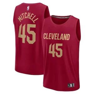 Premium Donovan Mitchell Cleveland Cavaliers Youth Fast Break Replica Player Jersey   Icon Edition   Wine to stand out at the arena