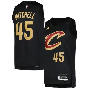 Stunning Donovan Mitchell Cleveland Cavaliers Jordan Brand Swingman Player Jersey   Statement Edition   Black for passionate basketball fans