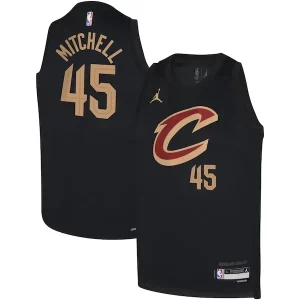 Charming Donovan Mitchell Cleveland Cavaliers Jordan Brand Youth Swingman Jersey   Statement   Black a must - have for collectors