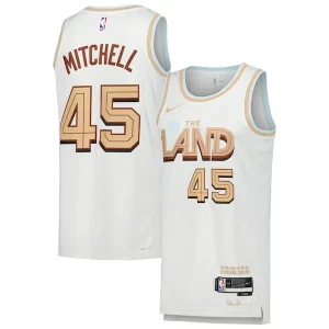 Magnificent Donovan Mitchell Cleveland Cavaliers Nike Swingman Player Jersey   City Edition   White for passionate basketball fans