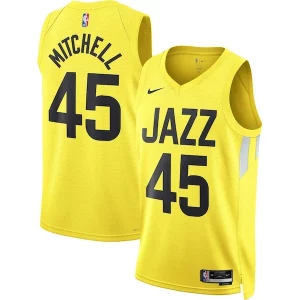 Premium Donovan Mitchell Utah Jazz Nike Unisex Swingman Jersey   Icon Edition   Gold perfect for showing team spirit