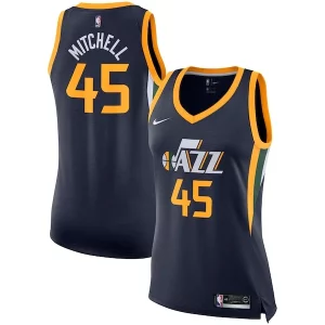 Superb Donovan Mitchell Utah Jazz Nike Women's Swingman Jersey   Icon Edition   Navy for passionate basketball fans