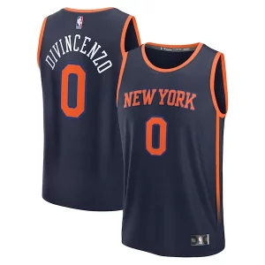 Gorgeous Donte DiVincenzo New York Knicks Fast Break Replica Player Jersey   Statement Edition   Navy for passionate basketball fans