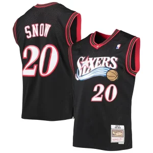 Premium Eric Snow Philadelphia 76ers 2000/01 Hardwood Classics Swingman Jersey   Black for ultimate sports enthusiasts