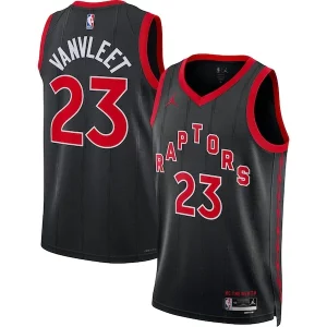 Stunning Fred VanVleet Toronto Raptors Jordan Brand Unisex Swingman Jersey   Statement Edition   Black to stand out at the arena