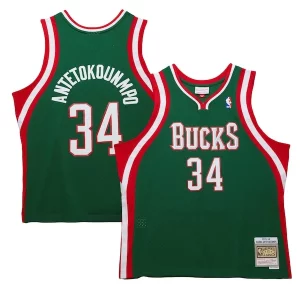Premium Giannis Antetokounmpo Milwaukee Bucks 2013/14 Hardwood Classics Swingman Jersey   Hunter Green to elevate your game - day look