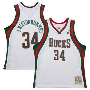 Premium Giannis Antetokounmpo Milwaukee Bucks 2013/14 Hardwood Classics Swingman Jersey   White perfect for showing team spirit