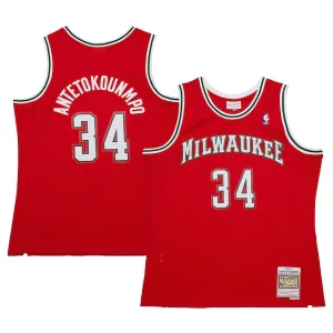 Superb Giannis Antetokounmpo Milwaukee Bucks 2014/15 Hardwood Classics Swingman Jersey   Red a must - have for collectors