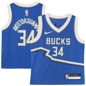 Charming Giannis Antetokounmpo Milwaukee Bucks Nike Toddler 2024/25 Swingman Player Jersey   City Edition   Royal perfect for showing team spirit