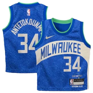 Fantastic Giannis Antetokounmpo Milwaukee Bucks Nike Toddler Swingman Replica Jersey   City Edition   Royal for ultimate sports enthusiasts