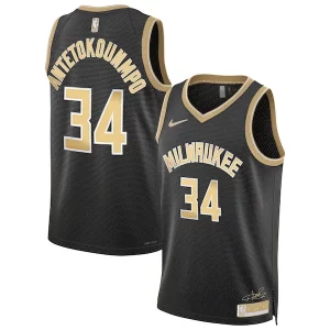Exquisite Giannis Antetokounmpo Milwaukee Bucks Nike Unisex Select Series Swingman Jersey聽鈥?Black for passionate basketball fans