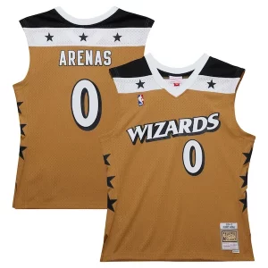 Fantastic Gilbert Arenas Washington Wizards 2006/07 Hardwood Classics Swingman Jersey   Gold perfect for showing team spirit