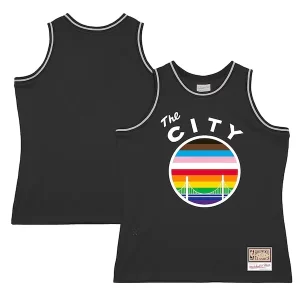 Charming Golden State Warriors Hardwood Classic Pride Jersey   Black to elevate your game - day look