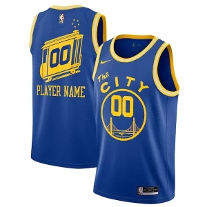 Premium Golden State Warriors Nike 2020/21 Hardwood Classics Swingman Custom Jersey   Blue perfect for showing team spirit