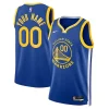Gorgeous Golden State Warriors Nike Unisex Swingman Custom Jersey Royal   Icon Edition perfect for showing team spirit