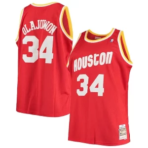 Premium Hakeem Olajuwon Houston Rockets 1993/94 Big & Tall Hardwood Classics Swingman Jersey   Red a must - have for collectors