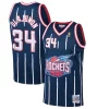 Gorgeous Hakeem Olajuwon Houston Rockets 1996/97 Hardwood Classics Swingman Jersey   Navy for ultimate sports enthusiasts