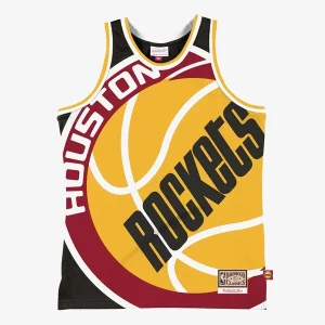 Gorgeous Houston Rockets Hardwood Classics Blown Out Fashion Jersey   Black perfect for showing team spirit