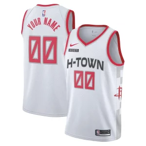 Magnificent Houston Rockets Nike 2019/20 Swingman Custom Jersey White   City Edition to elevate your game - day look