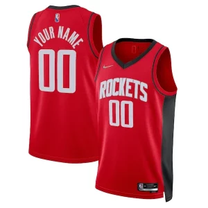 Fantastic Houston Rockets Nike 2021/22 Diamond Swingman Custom Jersey   Icon Edition   Red to elevate your game - day look