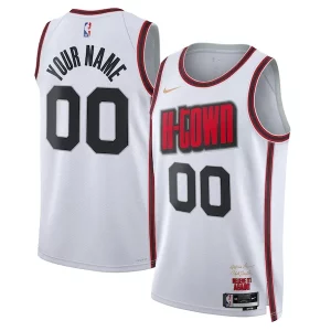 Gorgeous Houston Rockets Nike Unisex 2024/25 Custom Swingman Jersey   City Edition   White to stand out at the arena