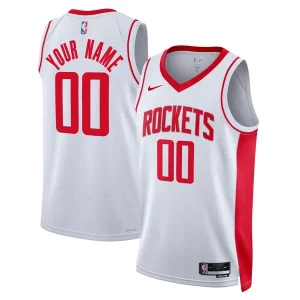Fantastic Houston Rockets Nike Unisex Swingman Custom Jersey White   Association Edition to stand out at the arena