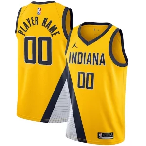 Premium Indiana Pacers Jordan Brand Swingman Custom Jersey   Statement Edition   Gold to elevate your game - day look