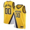 Fantastic Indiana Pacers Jordan Brand Unisex 2022/23 Swingman Custom Jersey   Statement Edition   Yellow perfect for showing team spirit