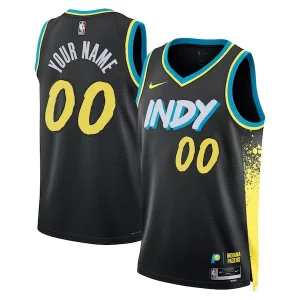 Premium Indiana Pacers Nike Unisex 2023/24 Custom Swingman Jersey   Black   City Edition a must - have for collectors