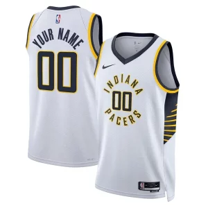 Charming Indiana Pacers Nike Unisex Swingman Custom Jersey White   Association Edition for passionate basketball fans
