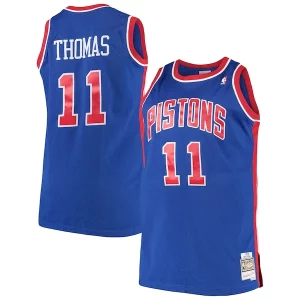 Fantastic Isaiah Thomas Detroit Pistons 1988/89 Big & Tall Hardwood Classics Swingman Jersey   Royal to stand out at the arena