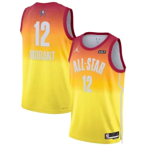 Magnificent Ja Morant Jordan Brand 2023 NBA All Star Game Swingman Jersey   Orange to elevate your game - day look