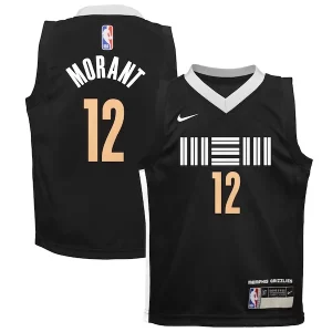 Superb Ja Morant Memphis Grizzlies Nike Preschool Swingman Replica Jersey   City Edition   Black a must - have for collectors