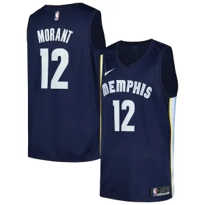 Superb Ja Morant Memphis Grizzlies Nike Swingman Player Jersey   Icon Edition   Navy to stand out at the arena