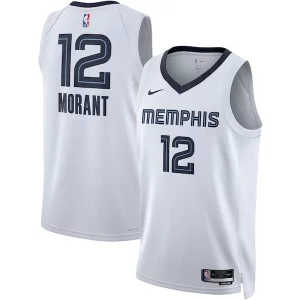 Premium Ja Morant Memphis Grizzlies Nike Unisex Swingman Jersey   Association Edition   White/Navy for ultimate sports enthusiasts