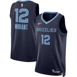 Gorgeous Ja Morant Memphis Grizzlies Nike Unisex Swingman Jersey   Icon Edition   Navy/White perfect for showing team spirit