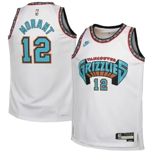 Premium Ja Morant Memphis Grizzlies Nike Youth 2024/25 Swingman Jersey   White   Classic Edition a must - have for collectors