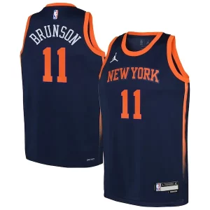 Exquisite Jalen Brunson New York Knicks Jordan Brand Youth Swingman Jersey   Statement Edition   Navy for ultimate sports enthusiasts