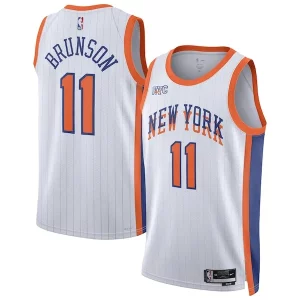 Magnificent Jalen Brunson New York Knicks Nike Unisex 2024/25 Swingman Player Jersey   City Edition   White for ultimate sports enthusiasts