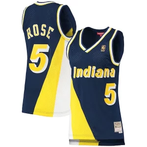 Gorgeous Jalen Rose Indiana Pacers Women's 1996/97 Hardwood Classics Swingman Jersey   Navy perfect for showing team spirit