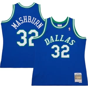 Gorgeous Jamal Mashburn Dallas Mavericks 2001/02 Hardwood Classics Swingman Jersey   Blue a must - have for collectors
