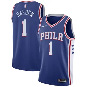 Magnificent James Harden Philadelphia 76ers Nike Swingman Jersey   Icon Edition   Royal for passionate basketball fans